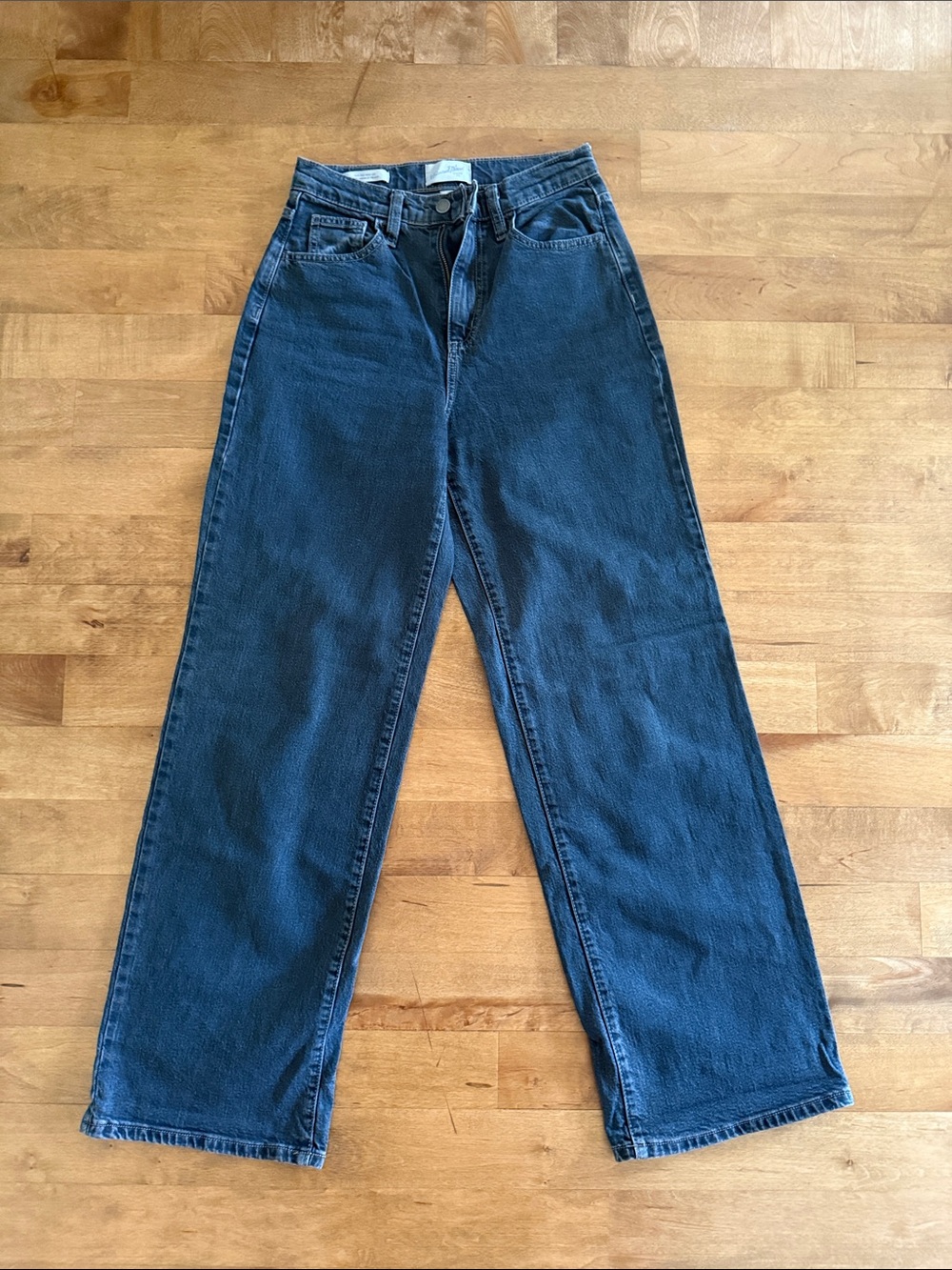 Universal Thread Charcoal Wide Higg Waisted Womens Jeans, Size 0 Regular